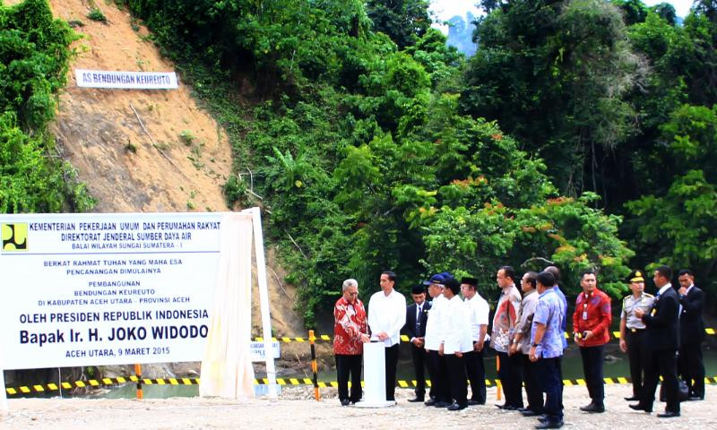 Jokowi and WIKA Conducts Groundbreaking, Aceh Image