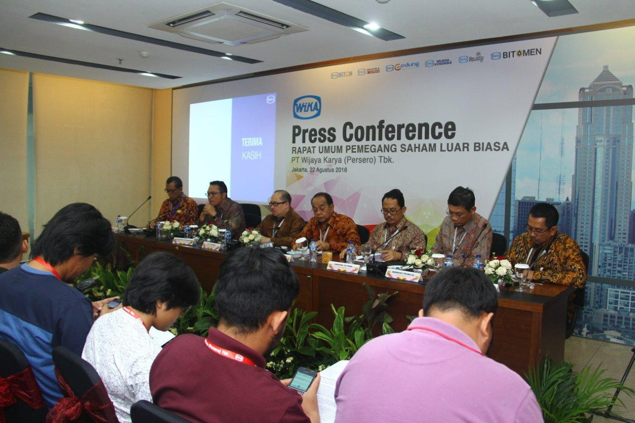 WIKA Holds Press Conference for Extraordinary General Meeting of Shareholders 2016 Image