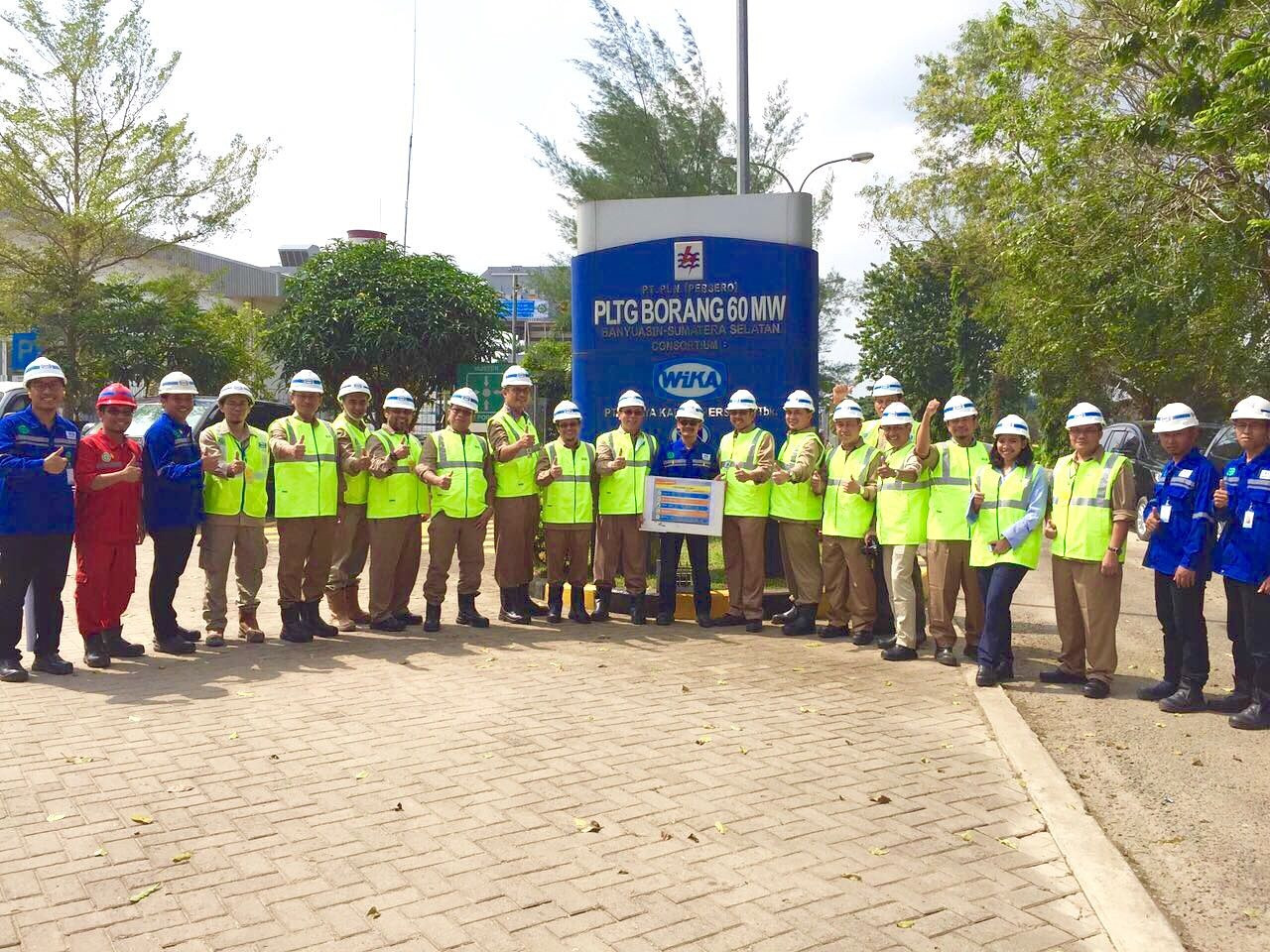 Safety Patrol at Gas Power Plant Borang 60 MW, South Sumatera Image