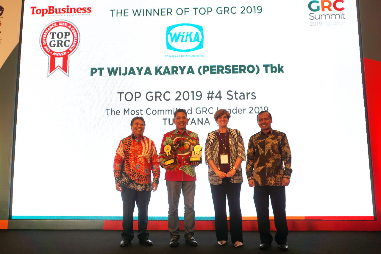 WIKA Won TOP GRC 2019  4 Stars and The Most Committed GRC Leader 2019 at the TOP GRC Awards Event Image