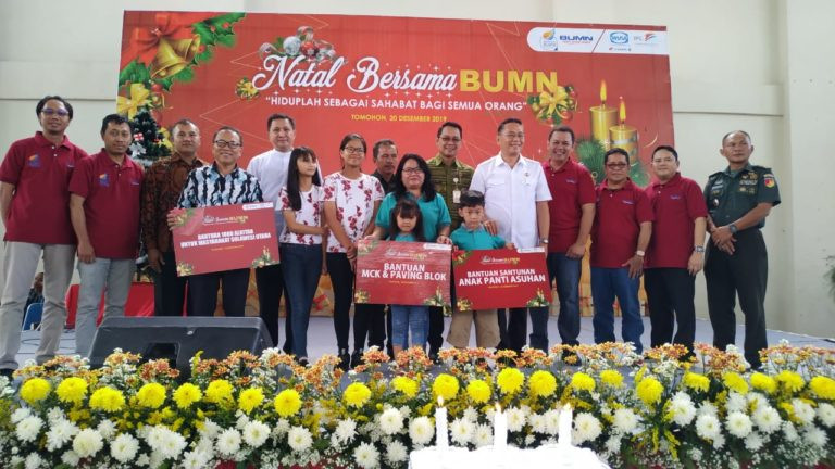 WIKA, Pelindo II, Nindya, Damri, and BKI Celebrate Christmas with Orphans in North Sulawesi Image
