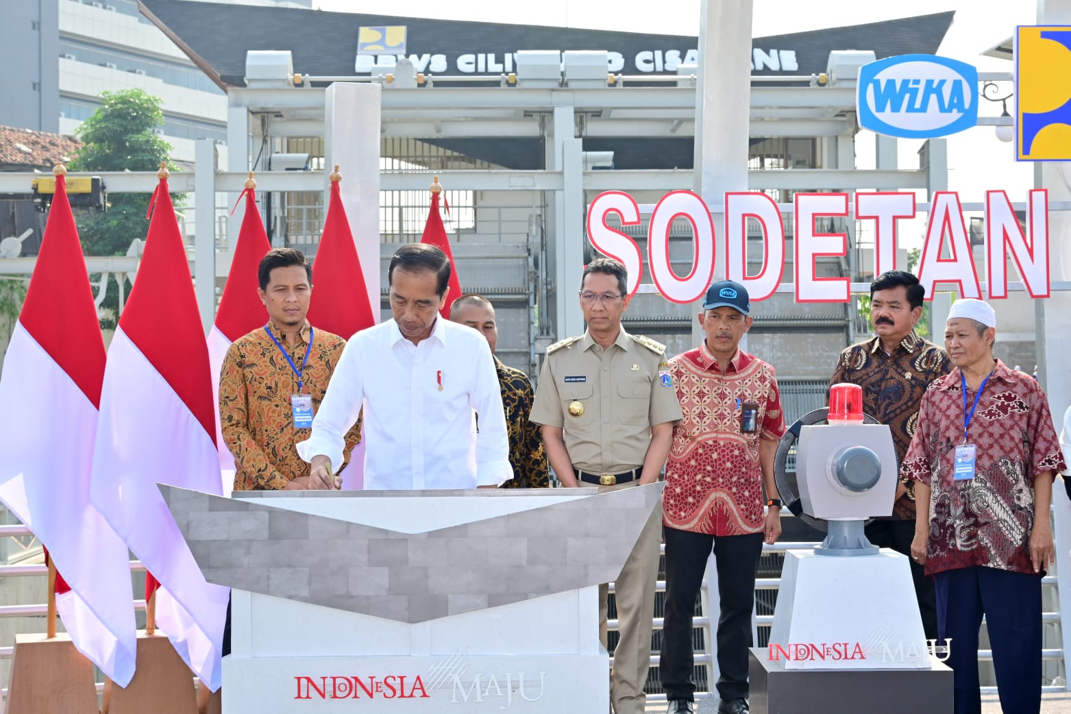 WIKA-JAKON KSO-Built Ciliwung River Bypass Inaugurated by President Jokowi Image