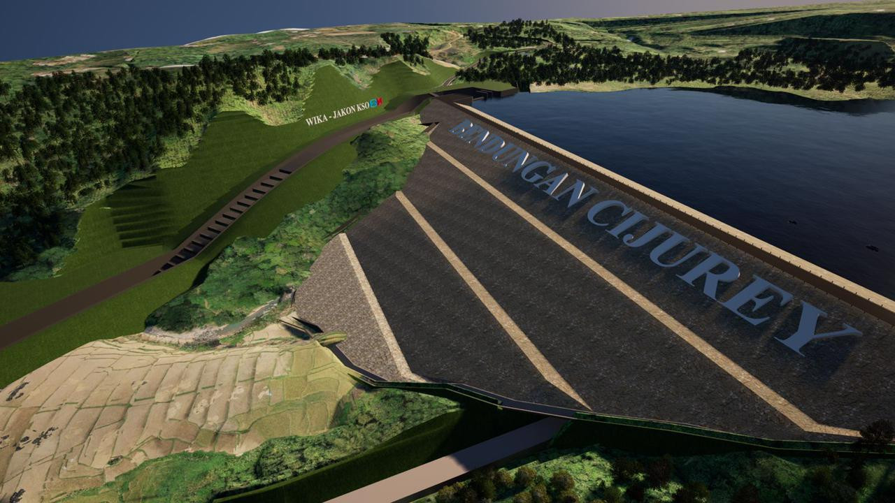 Keberlanjutan Pembangunan Bendungan Cijurey Dukungan WIKA untuk World Water Forum 2024 Image