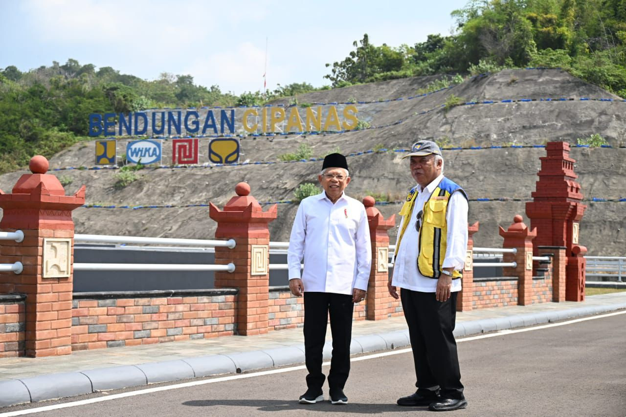 Wakil Presiden RI Ma'ruf Amin Resmikan Bendungan Cipanas Karya WIKA KSO Image