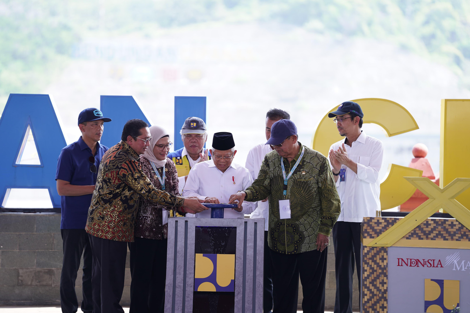 Wakil Presiden RI Ma'ruf Amin Resmikan Bendungan Cipanas Karya WIKA KSO Image